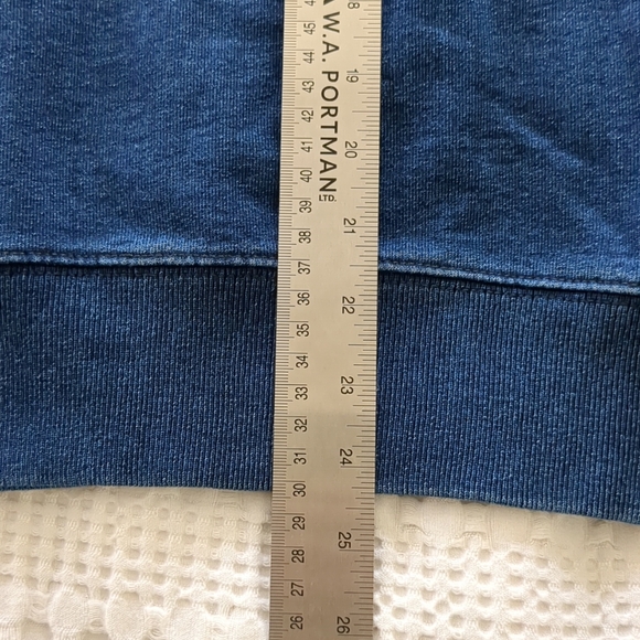 J Crew Wallace And Barnes Shirt Sleeve Shirt Small Indigo Blue - Picture 8 of 10